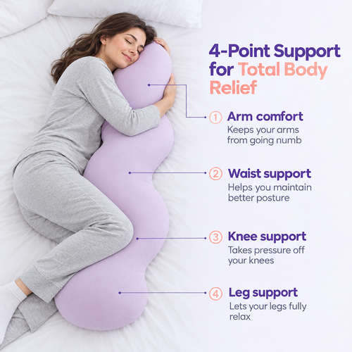 CloudWave Cooling Body Pillow