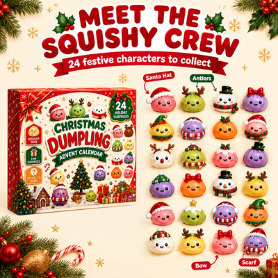 24 festive squishy characters to collect